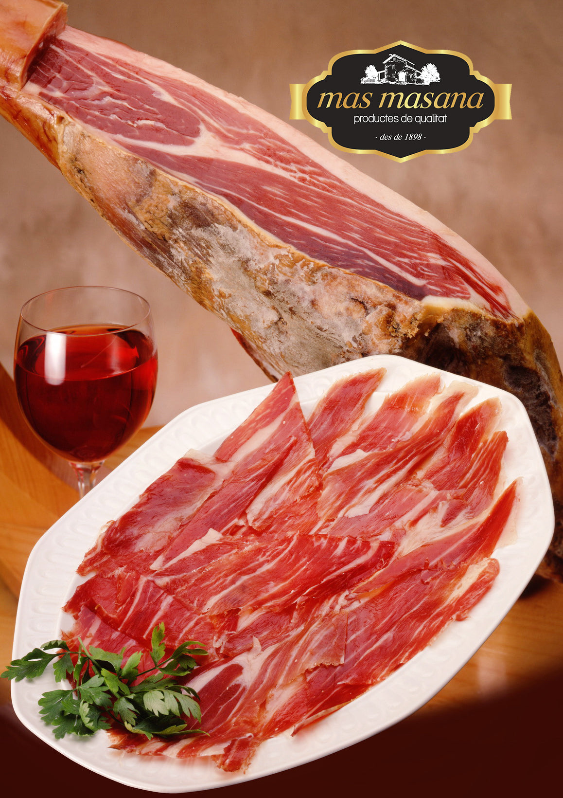 Jamón Ibérico (Whole Back leg) 伊比利亞黑毛豬 原隻火腿 (7000g - 8000g 後腿) 1Set/Box送火腿架和刀具套裝