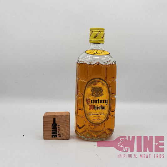 Suntory Kakubin (Square Bottle) Yellow Labe Genuine Quality Special Very Rare Old Japanese Blended Whisky 三得利角瓶黃角特級老日本威士忌720ML (舊裝)