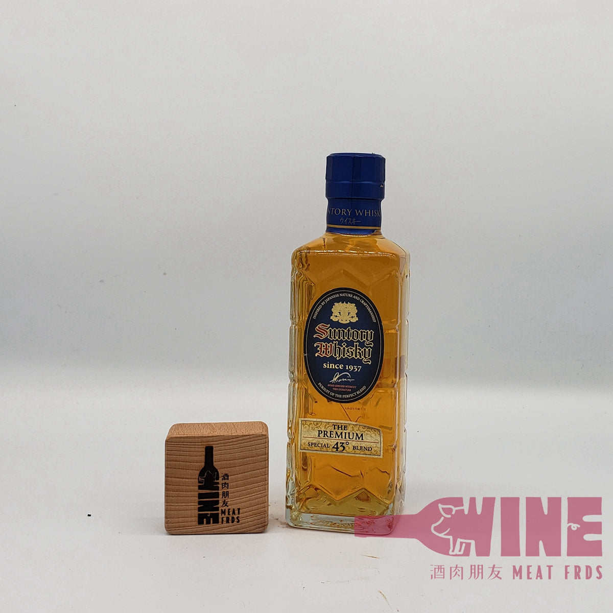 Suntory Kakubin (Square Bottle) Blue The Premium Special Japanese Blended Whisky 三得利藍角角瓶Premium 調和式日本威士忌