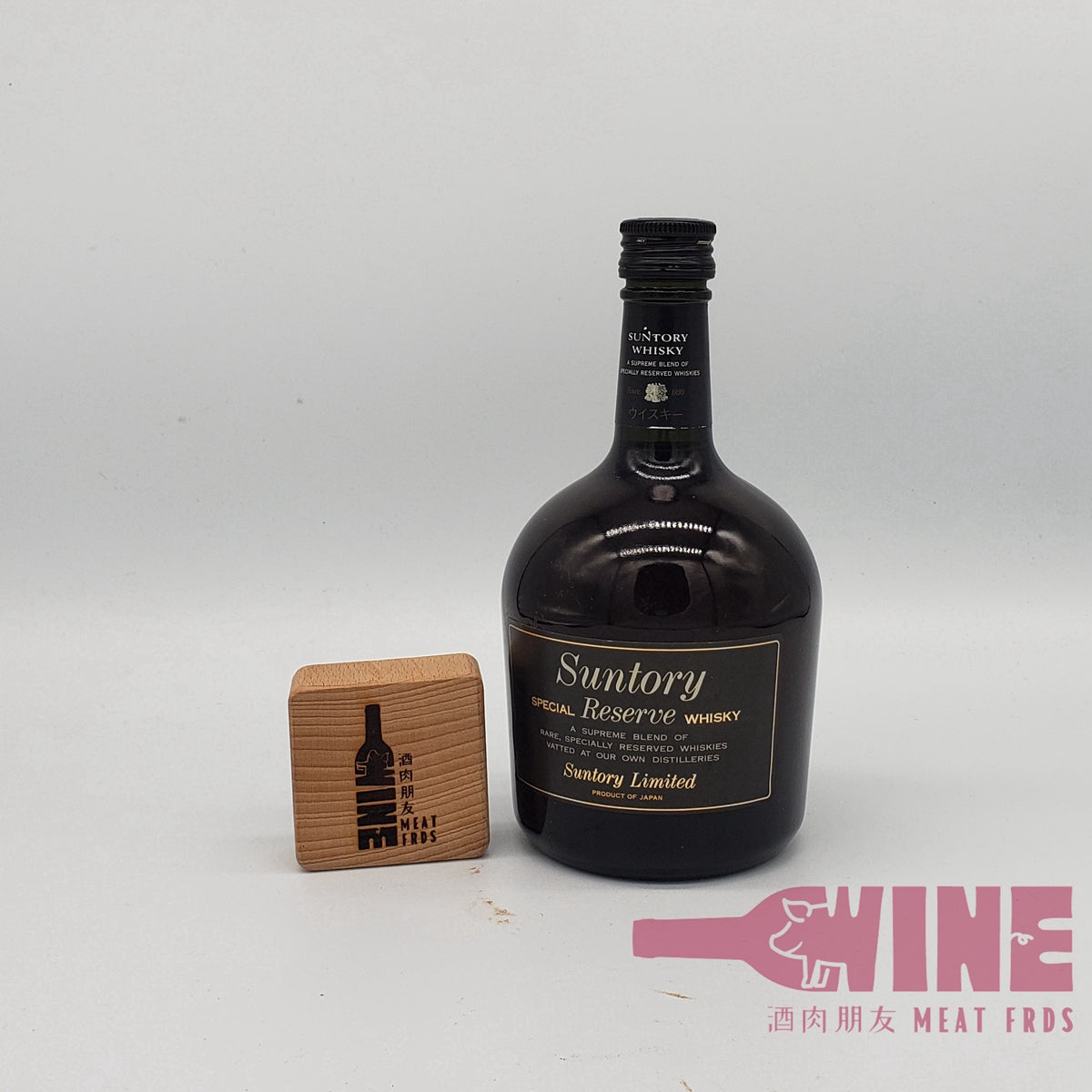 Suntory Special Reserve Japanese Blended Whisky 三得利廠70週年紀念版80年代黑頭雙獅日本威士忌 380ML