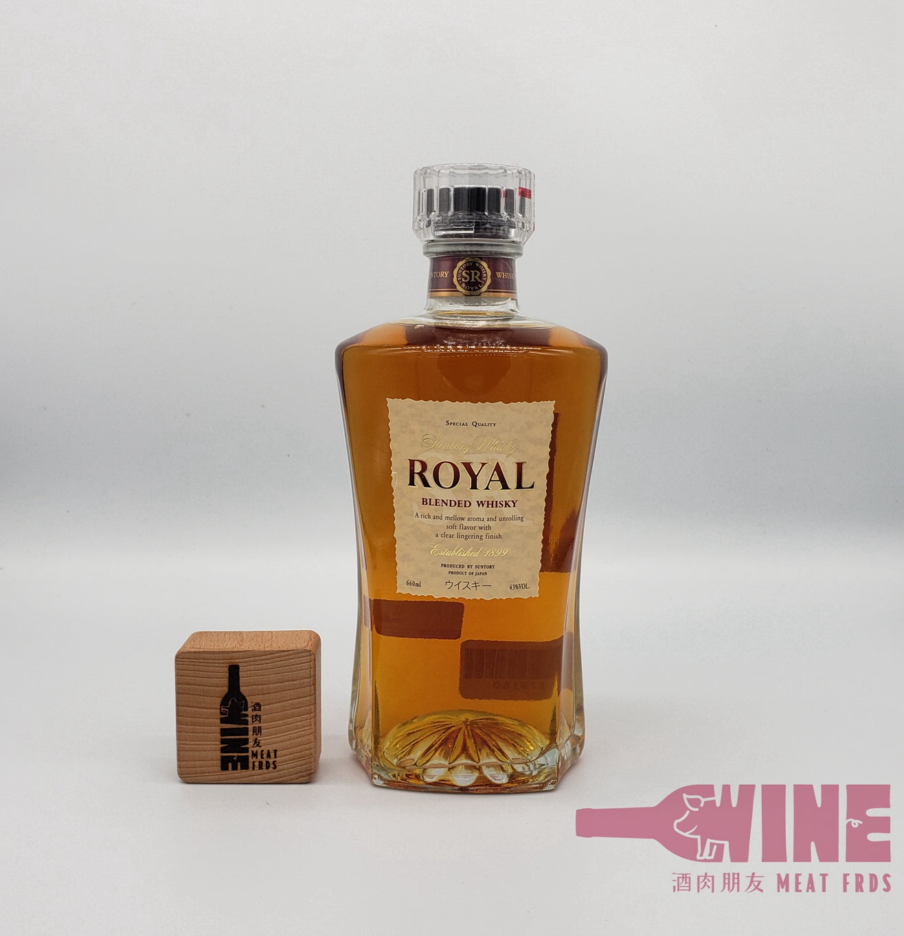 Suntory Speical Quality SR Royal Slim Bottle Blended Whisky 三得利皇家特級高瘦酒瓶日本威士忌