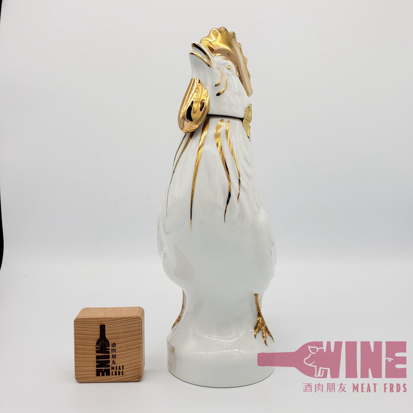 A. Hardy Ceramic Bottle Extra Cognac 哈迪白公雞造型陶瓷酒瓶干邑白蘭地