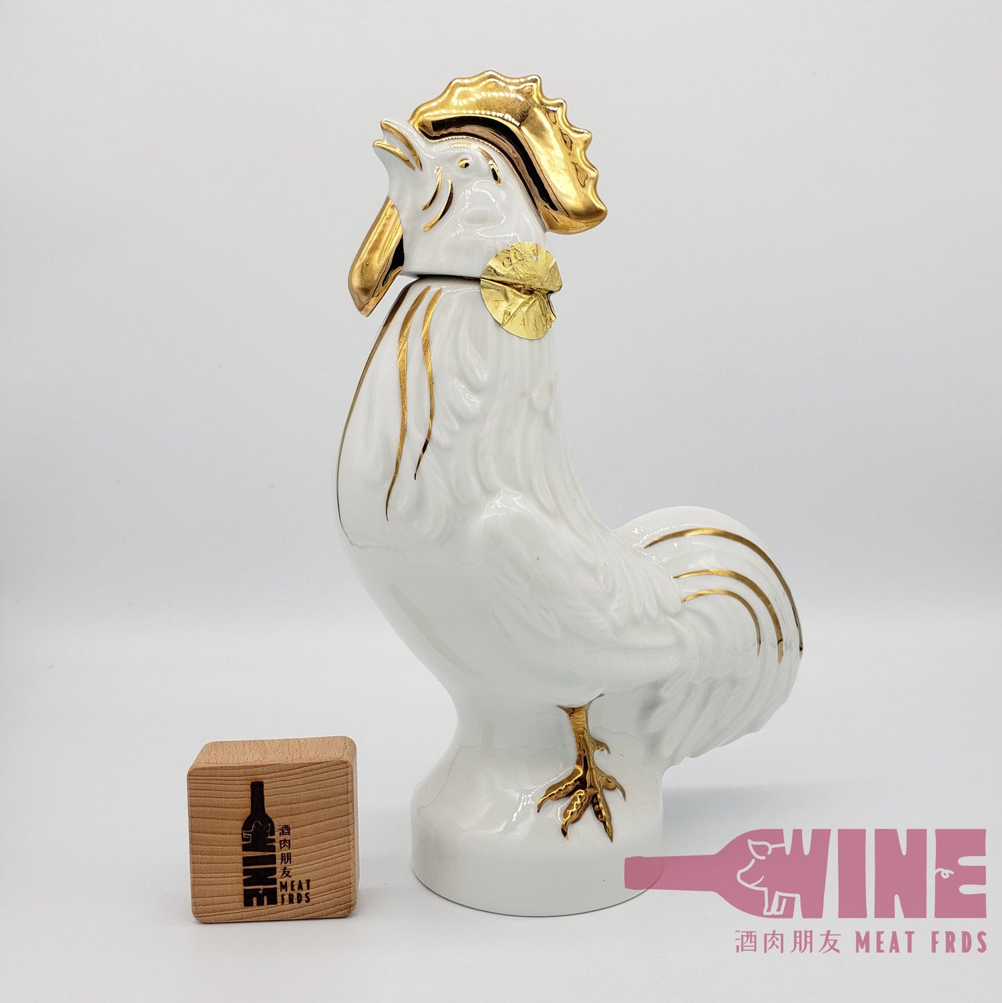 A. Hardy Ceramic Bottle Extra Cognac 哈迪白公雞造型陶瓷酒瓶干邑白蘭地