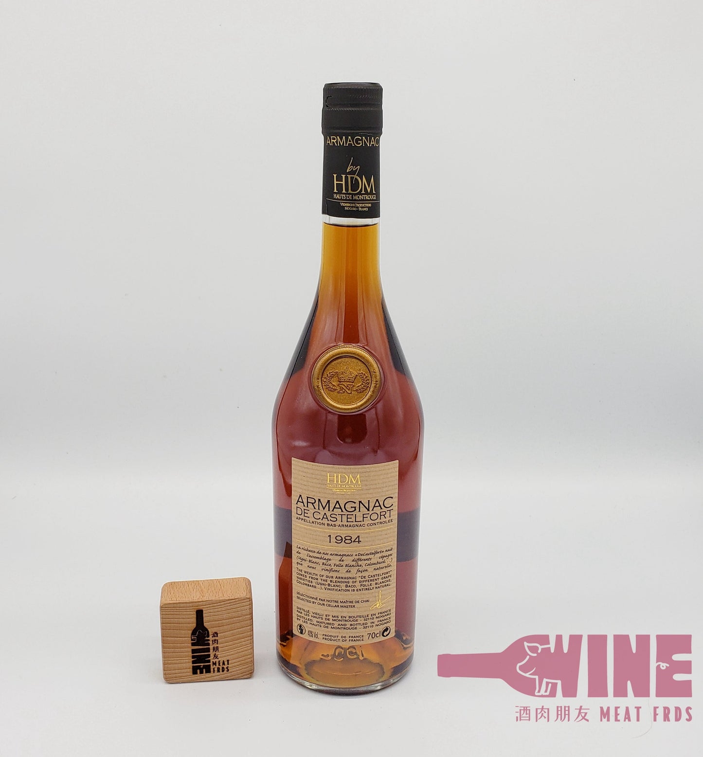 De Castelfort 1984 Armagnac 1984年年份酒雅文邑白蘭地 連木盒