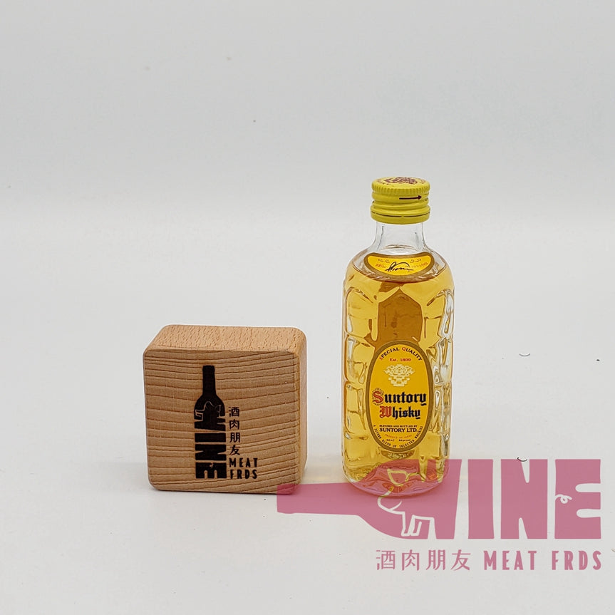Suntory Kakubin (Square Bottle) Yellow Labe Special Quality Japanese Blended Whisky Miniature 三得利角瓶黃角特級日本威士忌酒辦50ML