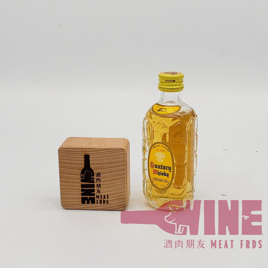 Suntory Kakubin (Square Bottle) Yellow Labe Special Quality Japanese Blended Whisky Miniature 三得利角瓶黃角特級日本威士忌酒辦50ML