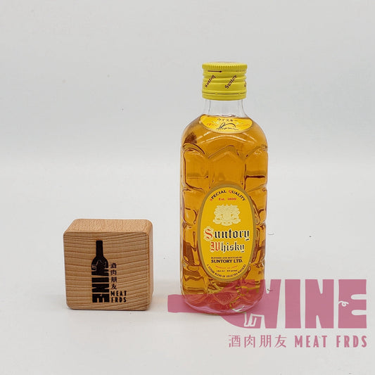 Suntory Kakubin (Square Bottle) Yellow Labe Special Quality Japanese Blended Whisky Miniature 三得利角瓶黃角特級日本威士忌酒辦180ML