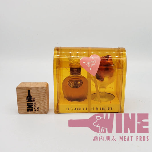 Suntory V.S.O.P. Brandy Miniature with mini glass gift set 三得利VSOP白蘭地酒辦連迷你小酒杯禮盒100ML