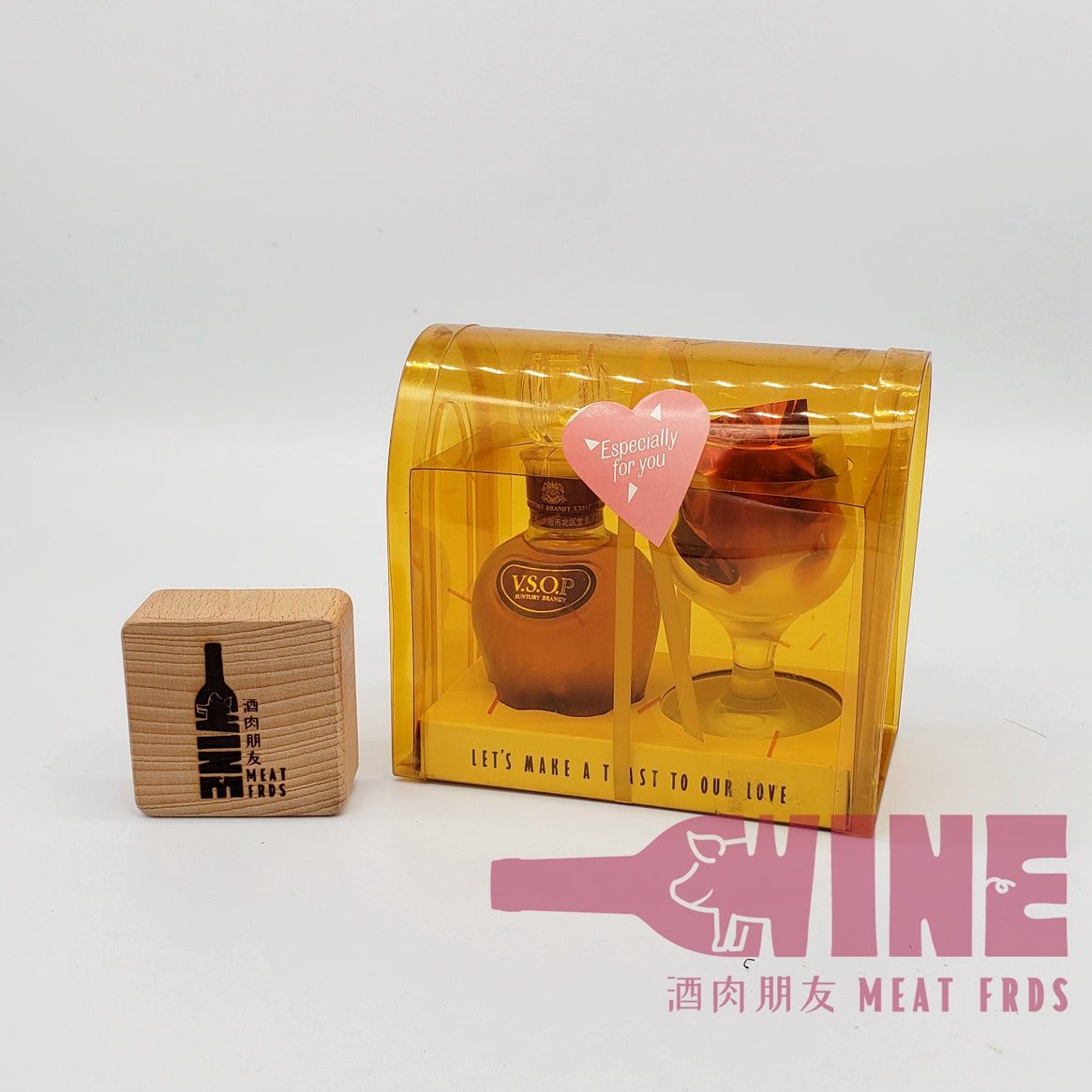 Suntory V.S.O.P. Brandy Miniature with mini glass gift set 三得利VSOP白蘭地酒辦連迷你小酒杯禮盒100ML