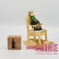 L. Dorville Napoleon Pure Grape Brandy Miniature with mini rocking chair 拿破崙白蘭地酒辦連搖搖椅30ML